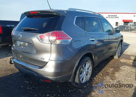 2015 Nissan Rogue Sv из США, поврежденный, VIN KNMAT2MT7FP558648